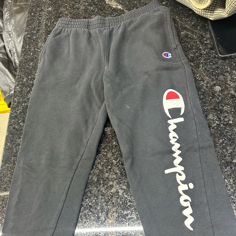 Champion Kids Charcoal Joggers with Logo